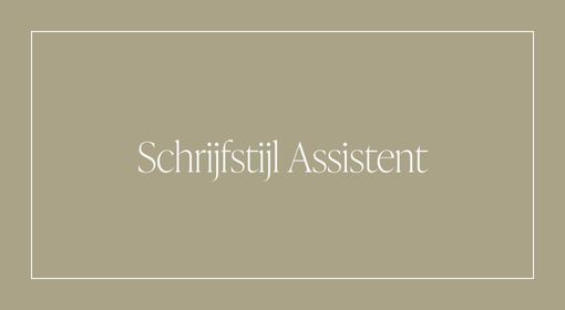 Schrijfstijl assistent